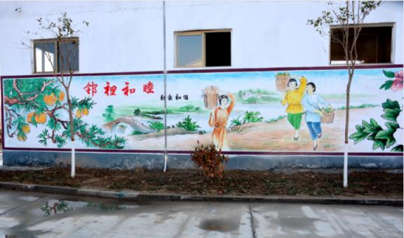 仙桃乡镇文化墙 乡风文明焕发新活力
